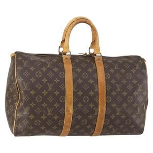 LOUIS VUITTON Monogram Keepall 45 Boston Bag M41428 LV Auth 146782